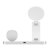 Laser ChargeCore 3-in-1 MagSafe Charger White - Top-Down View