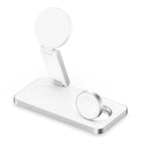 Laser ChargeCore 3-in-1 MagSafe Charger White - 45-Degree Angle