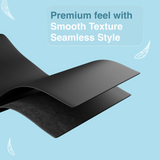 Laser Wireless Charging Desk Mat Black - Low Angle