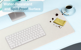 Laser Wireless Charging Desk Mat Grey - Low Angle