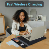 Laser Wireless Charging Laptop Sleeve Up to 16 Inch Black - Side View