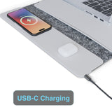Laser Wireless Charging Laptop Sleeve Up to 16 Inch Grey - Extra Image