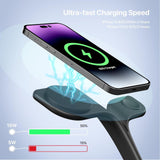 5 in 1 Wireless Charging Station with Night Light - Side View