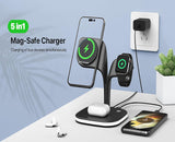 5 in 1 Wireless Charging Station with Night Light - Top-Down View