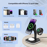 5 in 1 Wireless Charging Station with Night Light - Close-Up Angle