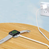 Laser Wireless Charger for Apple Watch White - 45-Degree Angle