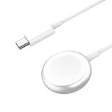 Laser Wireless Charger for Apple Watch White - Low Angle