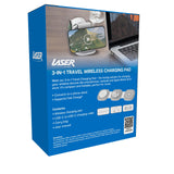 Laser 3-in-1 Travel Wireless Charging Pad for Apple - Extra Image