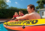 Intex Explorer Pro 300 - Inflatable Boat Sest 58358 - Top-Down View
