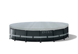 Intex Deluxe Pool Cover for 16' 4.88m Round Swimming Pools 28040 - Top-Down View
