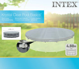 Intex Deluxe Pool Cover for 16' 4.88m Round Swimming Pools 28040 - 45-Degree Angle