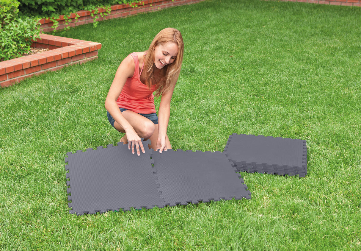 Intex Gray Padded Floor Protector Interlocking 8 x 50x50x0.5cm 29084