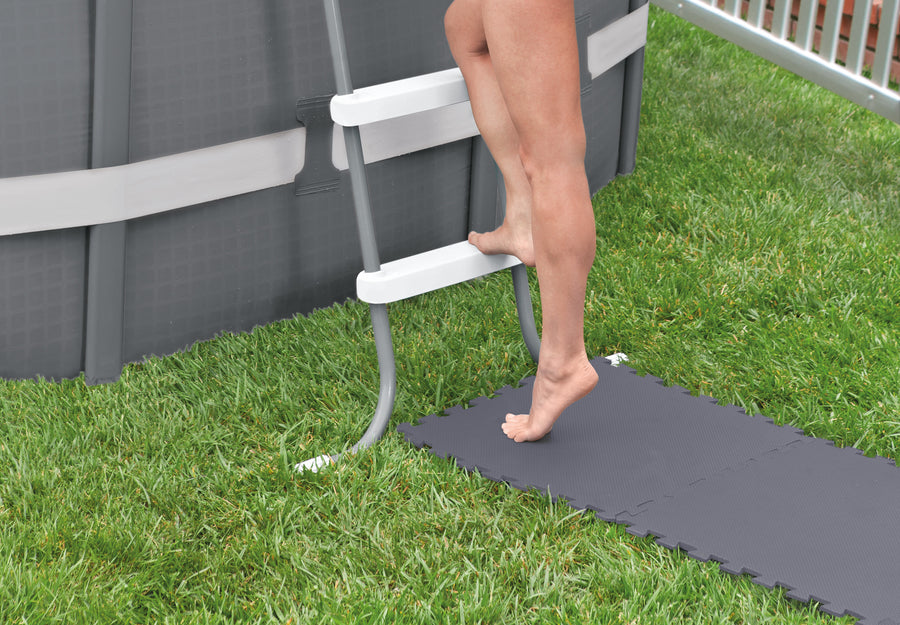 Intex Gray Padded Floor Protector Interlocking 8 x 50x50x0.5cm 29084