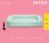 Intex Kidz Inflatable Travel Bed set with Hand Pump - Stars. Great for Travel 66810 - Close-Up Angle