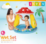 Intex Mushroom Inflatable Kiddie Pool 57114 - Top-Down View