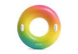 Intex Rainbow Ombre Tube Pool Float 58202 - 45-Degree Angle