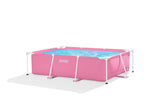Intex Pink Rectangular Frame Pool 28266 - Side View