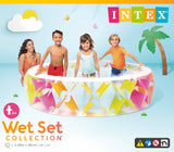 INTEX Pinwheel Swim Centre Pool 229cm x 56cm 56494 - Top-Down View