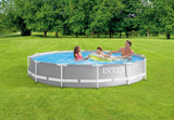 Intex PRISM 12' Metal Frame Above Ground Pool - 366cm x 76cm 26712 - Side View