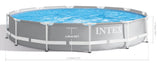 Intex PRISM 12' Metal Frame Above Ground Pool - 366cm x 76cm 26712 - Low Angle
