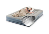 INTEX Queen Dura-Beam® Air Mattress w/ Built-In USB Electric Pump 64118 - Side View