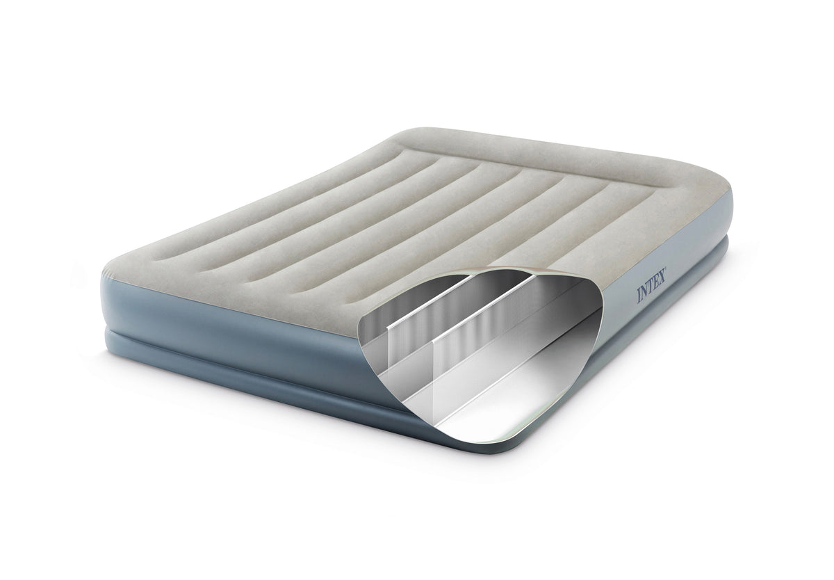 INTEX Queen Dura-Beam® Air Mattress w/ Built-In USB Electric Pump 64118