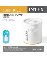 Intex Quick-Fill USB Electric Air Pump - USB150R - 66616 - 45-Degree Angle