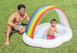 Intex Rainbow Cloud Inflatable Spray Baby Pool 57141 - Front View