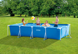 Intex Rectangular Frame Pool 4.5m X 2.2m X 0.84m with Filter/Pump 28274 - Front View