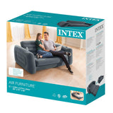 Intex Pull Out Sofa Queen Bed 66552 - Close-Up Angle