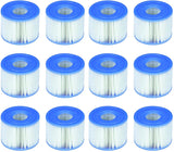 Intex Spa S1 Replacement Filter Cartridges 12 Pack 29001_6 - Front View