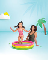 Intex Sunset Glow Kiddie Pool 86cm x 25cm - 58294 - Top-Down View