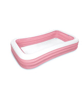 Intex Swim Center Family Inflatable Pool 58487 Pink - Front View
