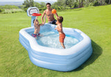Intex Swim Center Shootin' Hoops Inflatable Pool 2.57m x 1.88m 57183 - Front View