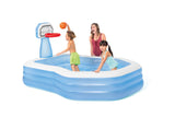 Intex Swim Center Shootin' Hoops Inflatable Pool 2.57m x 1.88m 57183 - Top-Down View