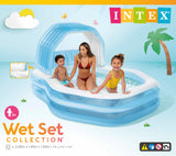 Intex Sun Shade Swim Center Family Inflatable Pool 57186 - Side View