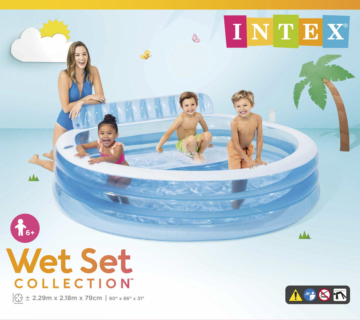 Intex Swim Centre Family Lounge Pool - 57190