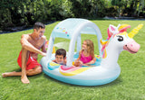 Intex Sun Shade Unicorn Inflatable Spray Pool 58435 - Top-Down View