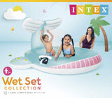 Intex Whale Spray Pool Kids Baby 57440 - Top-Down View
