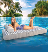 Spire Adalus Luxury Pool Lounge Grey Stripe RL-935G - Front View