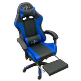 Spire Zinc Adjustable Gaming/Office Chair Blue And Black - 813F - Top-Down View