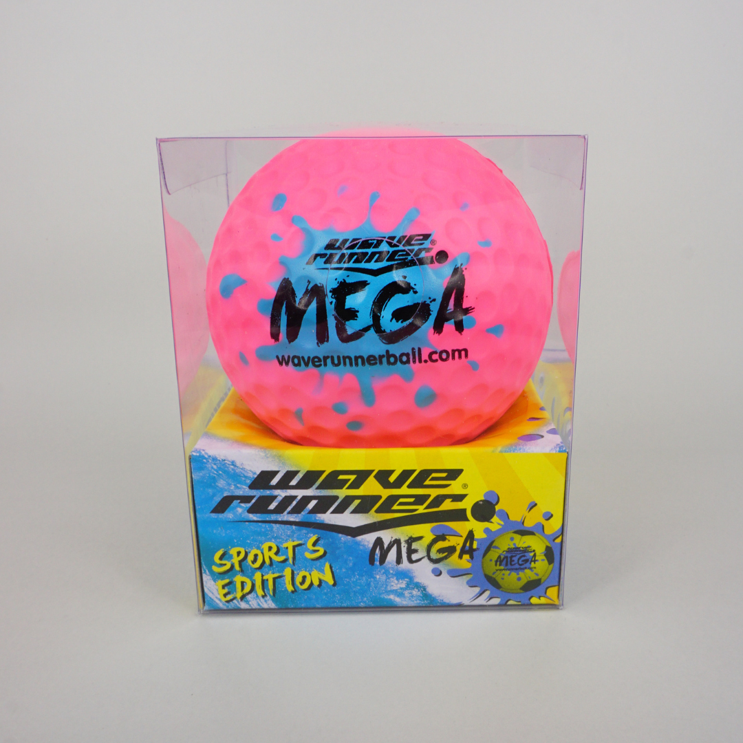 WAVE RUNNER MEGA SPORT BALL 9CM ASST - WR800B-SPT�