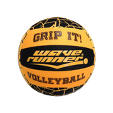 Wave Runner Grip It Volleyball 20cm with pump (deflated) Asst - WRV800-PUM - Top-Down View