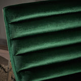 Glorie Emerald/Green Velvet Sofa Accent Chair ArmChair - Front View