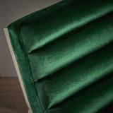 Glorie Emerald/Green Velvet Sofa Accent Chair ArmChair - Top-Down View