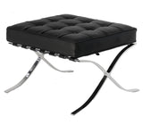 Black Barcelona Ottoman - Classic Version - Replica - Side View
