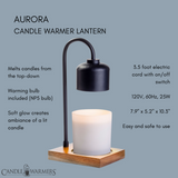 Black & Wood Arched Lamp