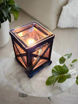 Walnut & Rope Vintage Bulb Illumination Warmer - Front View