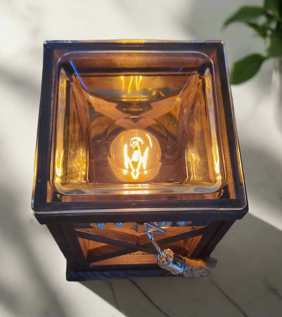 Walnut & Rope Vintage Bulb Illumination Warmer
