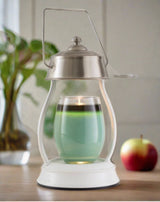 White Nickel Hurricane Lantern